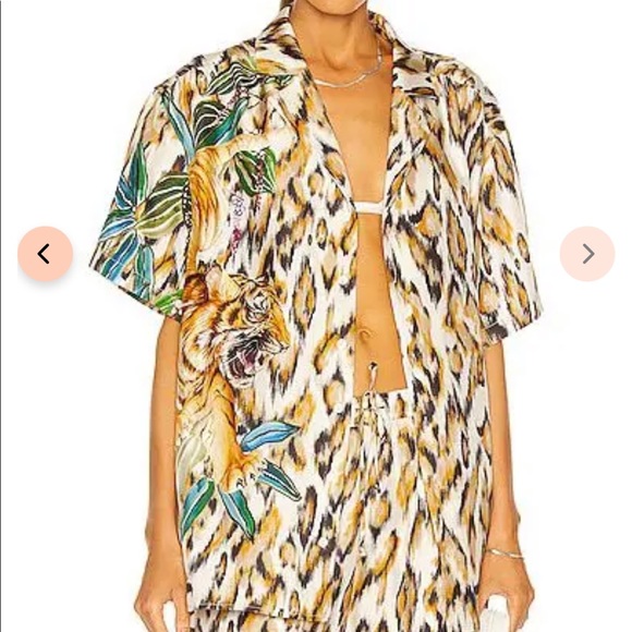 Oversized Shirt in Tristan Print Tell Your Friends - Picture 1 of 7